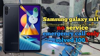 Samsung Galaxy M11 no service problem  Samsung Galaxy M11 network problem solution 100👍 [upl. by Jempty]