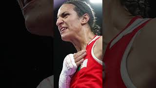 Algerian boxer Khelif eyes gold amid gender row [upl. by Ahsinauj]