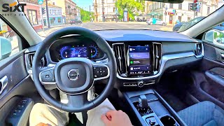 NEW 2024 Volvo V60 B4 197hp MildHybrid  POV Test Drive  Consumption info [upl. by Woodford]