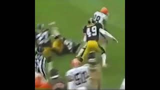 19881121 pittsburghsteelers  clevelandbrowns Reggie Langhorne 77yard TD pass from Kosar [upl. by Ahcsat]