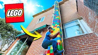 ¡CONSTRUIMOS LA TORRE DE LEGO MÁS ALTA DEL MUNDO 1000 BLOQUES 😱 EN LA VIDA REAL [upl. by Wadesworth513]