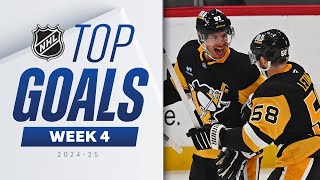 The BEST NHL Goals of Week 4  202425 Highlights [upl. by Jeritah786]