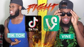 Vine vs TikTok 🔥Rap Battle Round 3 [upl. by Ecinreb]