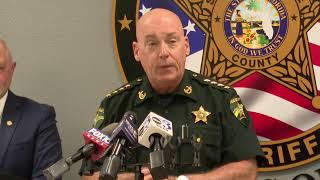 Santa Rosa County Sheriffs Office holds news conference on major narcotics operation [upl. by Ewnihc]