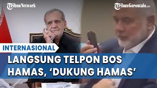 Baru Terpilih Presiden Iran Langsung Telpon Ismail Haniyeh Deklarasikan Dukung Hamas [upl. by Egidio263]