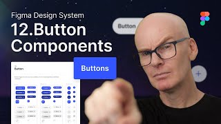 Figma Design System 12Button Components [upl. by Uziel]