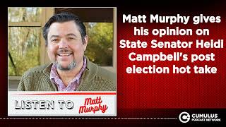 Matt Murphy gives his opinion on State Senator Heidi Campbells post election hot take [upl. by Etnauq]