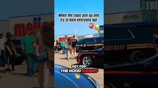 When the Cops Pull Up to the Car Meet😂Funny Cops CarShow [upl. by Nemajneb]