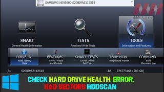 How to Check Hard Drive Health Errors and Bad Sectors with HDDScan [upl. by North375]