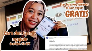 Cara dan syarat mengajukan seminar internasional diluar negeri Ke BPI awardee beasiswa [upl. by Wohlert]