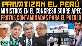 PRIVATIZARÁN AEROPUERTO  MINISTROS DEFIENDEN A NICANOR Y VAN A RENDIR CUENTAS AL CONGRESO  22 NOV [upl. by Anayk896]