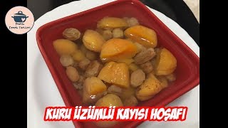 Kuru Üzümlü Kayısı Hoşafı Tarifi  Kolay Hoşaf Nasıl Yapılır [upl. by Neerroc653]