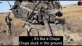 Russians Mock a Destroyed Tank with Bricks as Armour Before Realizing It’s a Russian T90 [upl. by Juni]