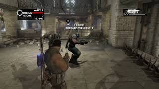 Gears of War 3 Horde Mode  Playing with Randoms on the Slab [upl. by Nosam]