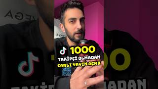 Tiktok 1000 Takipçi Olmadan Canlı Yayın Nasıl Açılır [upl. by Eilrak]