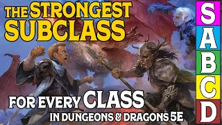 The Strongest Subclasses for Every Class in Dungeons and Dragons 5e [upl. by Nylzzaj]