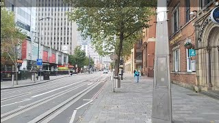 WALK ALONG BROAD STREETBRINDLEY PLACE CENTENARY SQUARE BIRMINGHAM B1 [upl. by Tollman922]