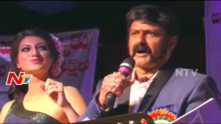 Balakrishna Singing Chilakapacha Koka Song With Singer MM Srilekha  America  NTV [upl. by Neomah572]