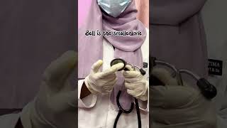 How to wear and use the stethoscope correctly😲😯 [upl. by Latreese]