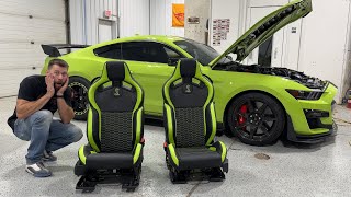 HULK gets new SEATS 2020 GT500 Katzkin covers [upl. by Niehaus]