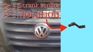 VW Crafter 2 5TDI crank sensor location [upl. by Ursa]