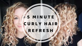 5 Minute Curly Hair Refresh [upl. by Geldens16]