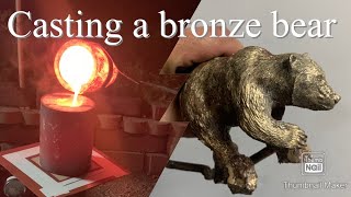 Making a Bronze Grizzly Part 4 The Casting [upl. by Elesig]