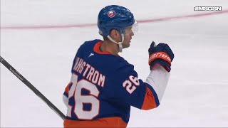 Oliver Wahlstrom scores a goal against the New Jersey Devils [upl. by Martyn]