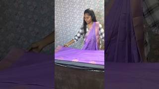 Trending Songs ✨ Saree Box Folding ✅ sareedraping sareeboxfolding sareeprepleatingandfolding [upl. by Vachel]