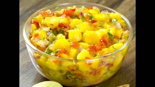 Mango Salsa  How to Make Mango Salsa  Mango Salsa Recipe [upl. by Bj]