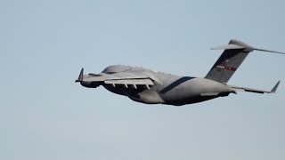 RARE C17 at RDU  RaleighDurham planespotting [upl. by Odnesor477]