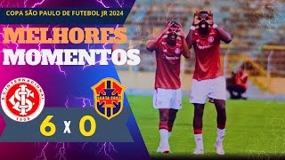 INTERNACIONAL 6 X 0 SANTA CRUZ SE MELHORES MOMENTOS  COPA SÃƒO PAULO DE FUTEBOL JR [upl. by Placido734]