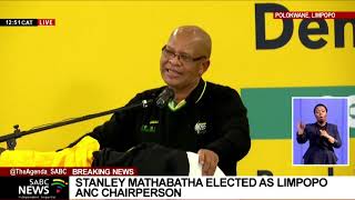 Newly elected ANC Limpopo chairperson Stanley Mathabatha addresses delegates at the conference [upl. by Eiralih]