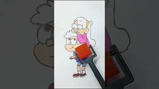 Gravity Falls paint art easy painting tips and hacks art drawing shortsviralsuhema art [upl. by Shelah470]