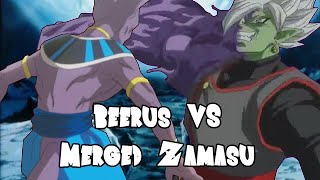 Beerus vs Merged Zamasu [upl. by Paradies]