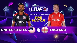 T20 World Cup Super 8  United States v England Preview [upl. by Eirot241]