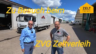 ZeltNews zu Besuch bei ZVG Zeltverleih [upl. by Naahs]