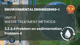 3234 Problem 4 on Sedimentation  CE602 [upl. by Margetts966]