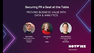 Securing a Seat at the Table Proving Business Value with Data amp Analytics [upl. by Sparrow]