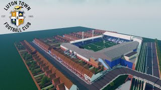 4K Minecraft  STADIUM  Kenilworth Road Luton Town Official  DOWNLOAD [upl. by Basset]