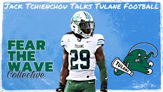 Tulane Safety Jack Tchienchou Talks Tulane Football [upl. by Ruon]