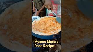 Mysore Masala Dosa Recipe  Ahmedabad Street Food  shorts  dosarecipe  streetfood [upl. by Attenweiler]