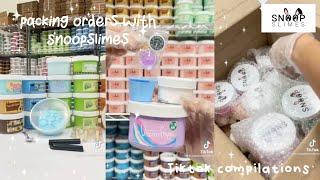 Snoopslimes  Packing orders with Snoopslimes ✨TikTok Compilation✨  fluffy puffy tok ☁️ [upl. by Leuamme]