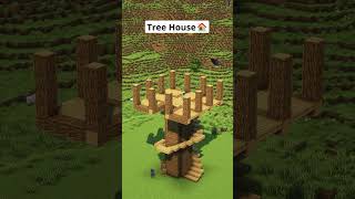 Minecraft Giant Tree House🏠 shorts [upl. by Tingey]