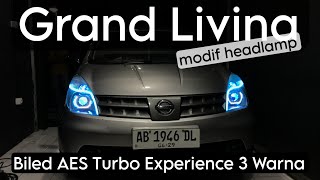 Grand Livina Pasang Biled AES Turbo Experience 3 Warna [upl. by Airemahs]