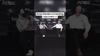 DeionSanders on landing Julian Lewis 🔥🦬 colorado coachprime collegefootball recruiting [upl. by Anotyad697]