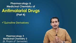 Antimalarial Drugs Part 4 Medicinal Chemistry of Quinolines Derivatives [upl. by Ahgiela]