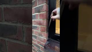 Silicone Sealant Application On External Window construction sealant siliconesealant howto [upl. by Hamburger57]