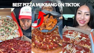 BEST PIZZA MUKBANG TIKTOK EDITION [upl. by Airretal]