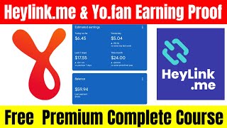 Heylinkme and Yofan Google Adsense Earning Complete Payment Proof Video Naya Tech Tutorial [upl. by Ayama]